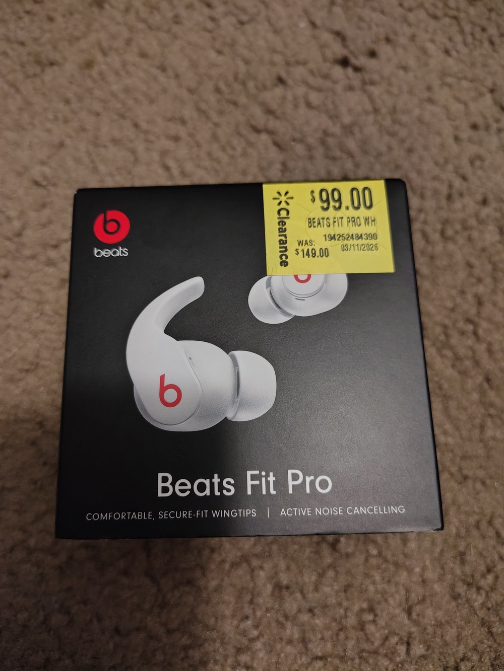 Beats by Dre Beats Fit Pro White Earbuds